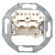 Мех-зм 2-ной тлф. розетки на одну линию RJ11/12 (4/4)