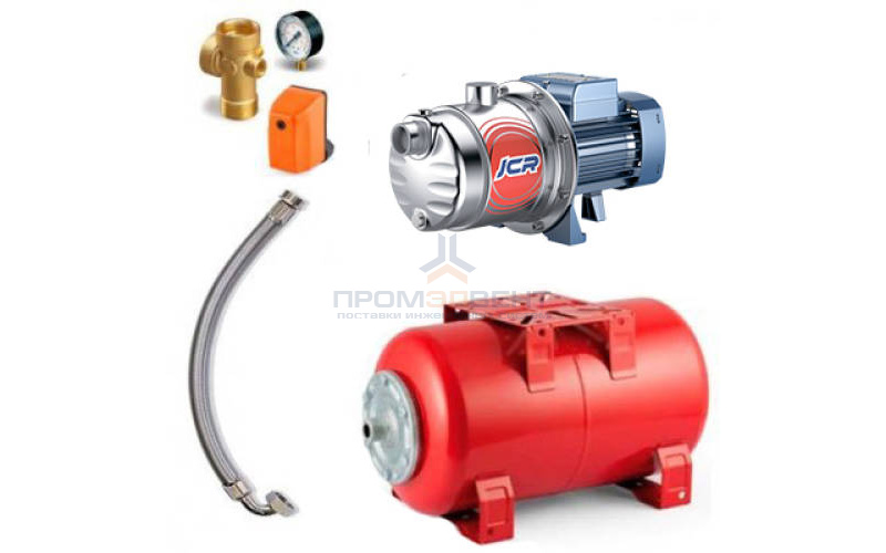 Насосная станция Pedrollo HYDROFRESH JCRm 2B-24 CL - 0,90 кВт (Qmax 70 л/мин, 1x230В)