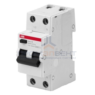 АВДТ ABB Basic M 1P+N 16А C 30мA, BMR415C16 Автоматический выключатель дифференциального тока (автомат)