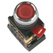 Кнопка ABLFS-22 красный d22мм неон/240В 1з+1р ИЭК